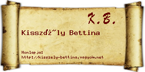 Kisszély Bettina névjegykártya