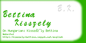 bettina kisszely business card